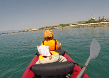 Поход с детьми на байдарке на море