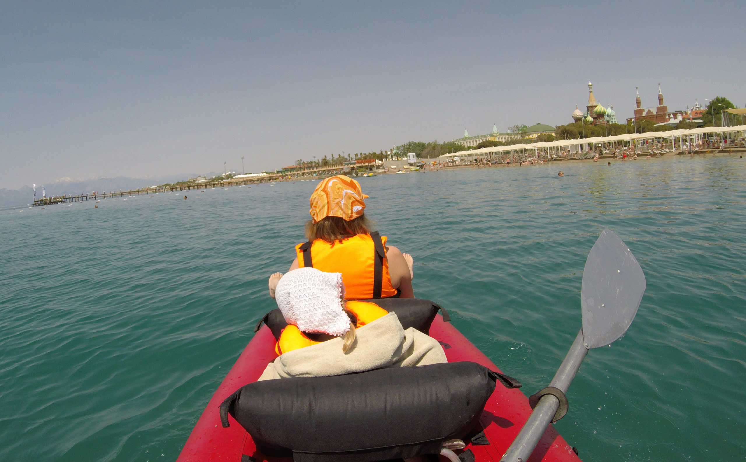 Поход с детьми на байдарке на море